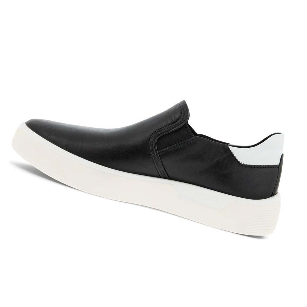 Women's Ecco Street Tray W Slip-on Casual Shoes Black | Canada 93BEX